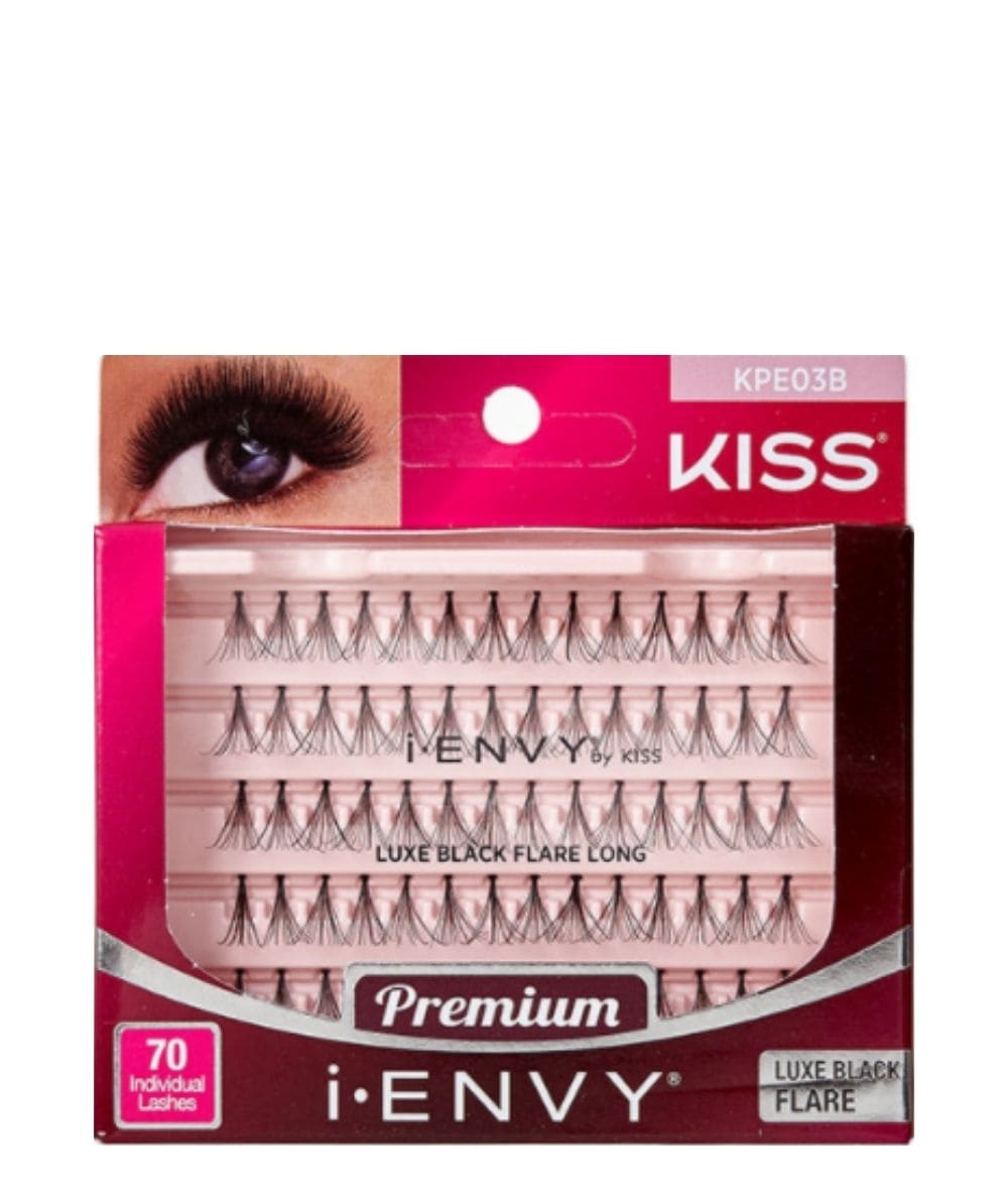 Kiss I-Envy Individual Eyelashes #Kpe03B [Luxe Black Long], Cosmetics - Cloré Beauty