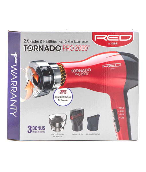 Red By Kiss Tornado Pro 2000 Blow Dryer - Hair Care - Hair Tools