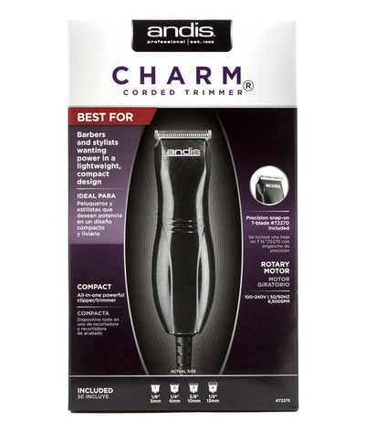 Andis Charm Corded Trimmer [Black] #72275