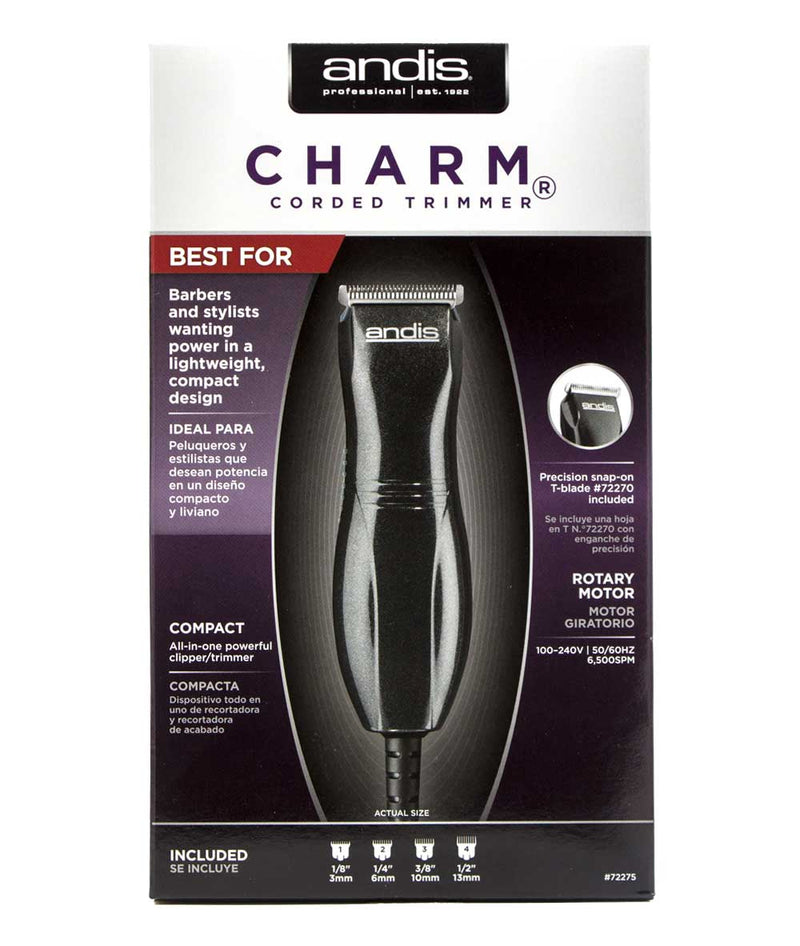 Andis Charm Corded Trimmer [Black] 