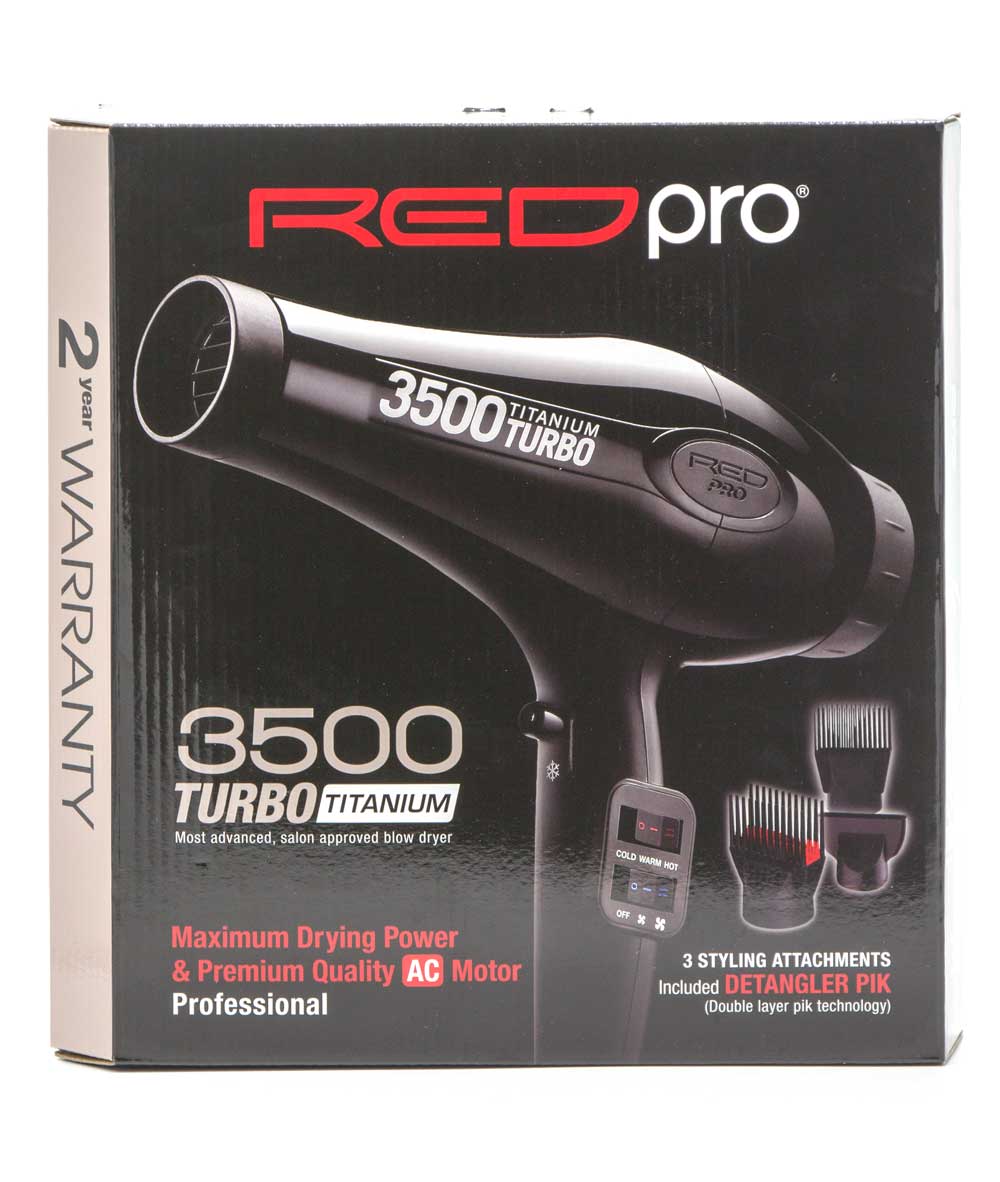 Red Pro Titanium Pro Blow Dryer, HAIR STYLING TOOLS - Cloré Beauty