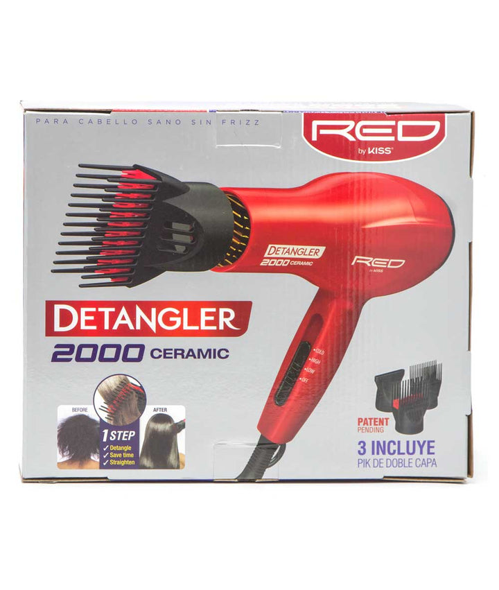 Red By Kiss Detangler 2000 Ceramic Blow Dryer #Bd10