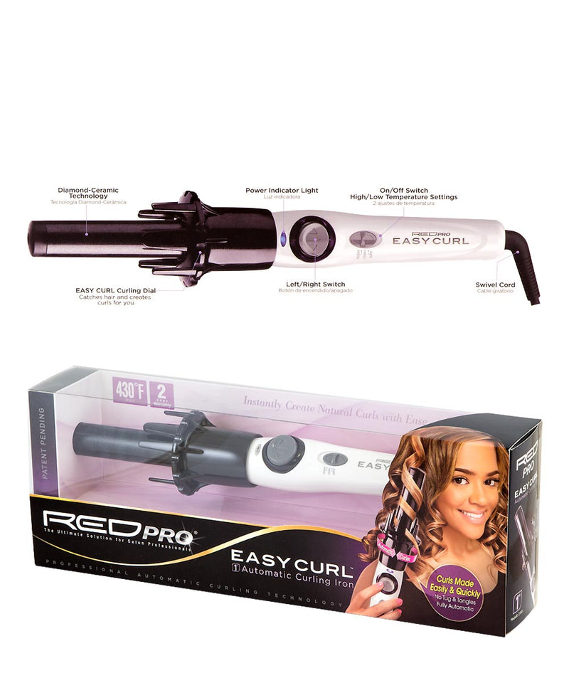 Red Pro Easy Curl Automatic Curling Iron 1" 