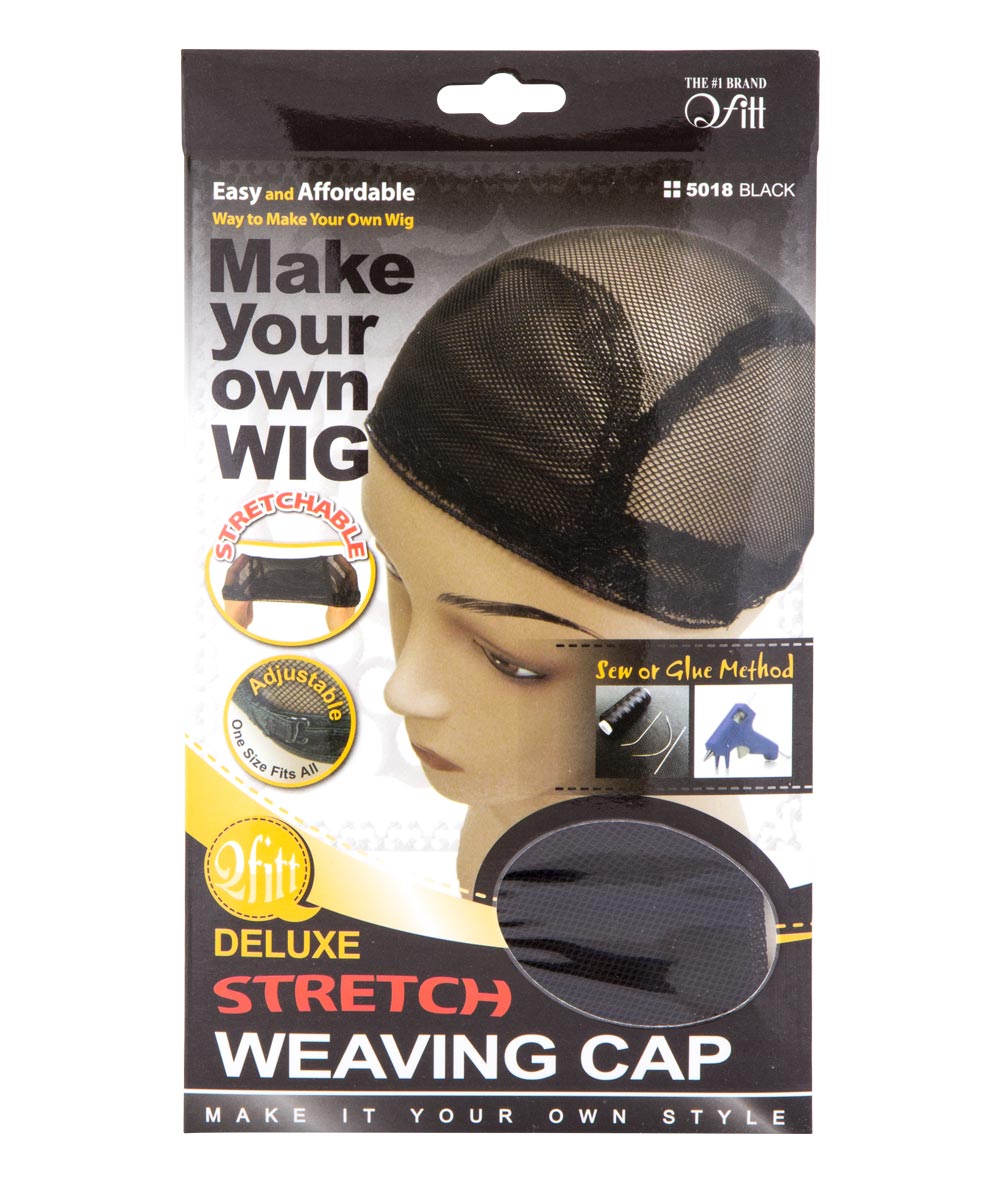 M&M Qfitt Deluxe Stretch Weaving Cap #5018 Black, Accessory - Cloré Beauty