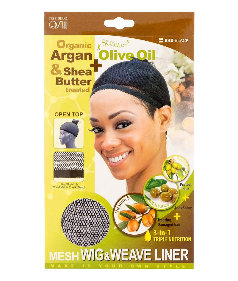 M&M Qfitt Organic Argan & Shea Butter + Olive Oil Mesh Wig & Weave Liner