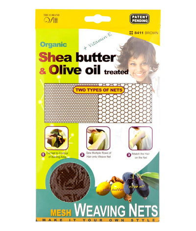 M&M Qfitt Organic Argan & Shea Butter + Olive Oil Mesh Weaving Nets