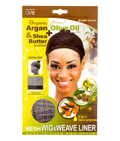 M&M Qfitt Organic Argan & Shea Butter + Olive Oil Mesh Wig & Weave Liner