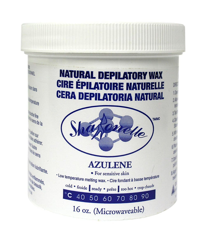 Sharonelle Natural Depilatory Wax Microwaveable 16 Oz