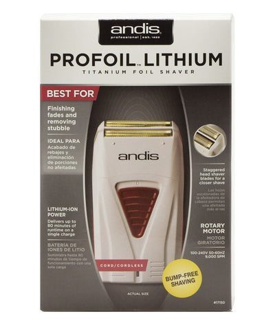 Andis Profoil Lithium Titanium Foil Shaver #17150