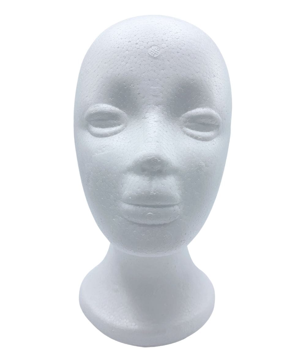 Kim&C Mannequin Head Styrofoam [Short Neck], ACCESSORIES JEWELRY FASHION - Cloré Beauty