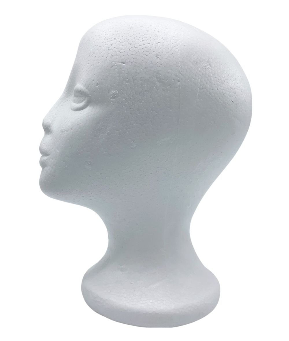 Kim&C Mannequin Head Styrofoam [Short Neck], ACCESSORIES JEWELRY FASHION - Cloré Beauty