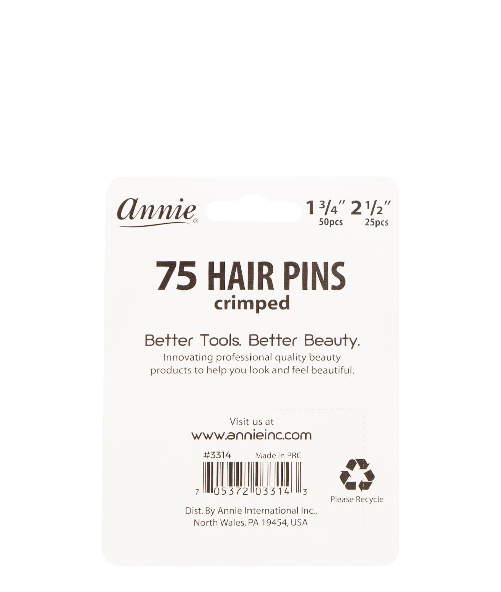 Annie 75 Hair Pins Ball Tipped 1 3/4In&2 1/2In #3314, HAIR STYLING TOOLS - Cloré Beauty