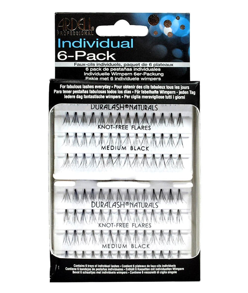 Ardell Individual 6-Pack Knot-Free Naturals -Black