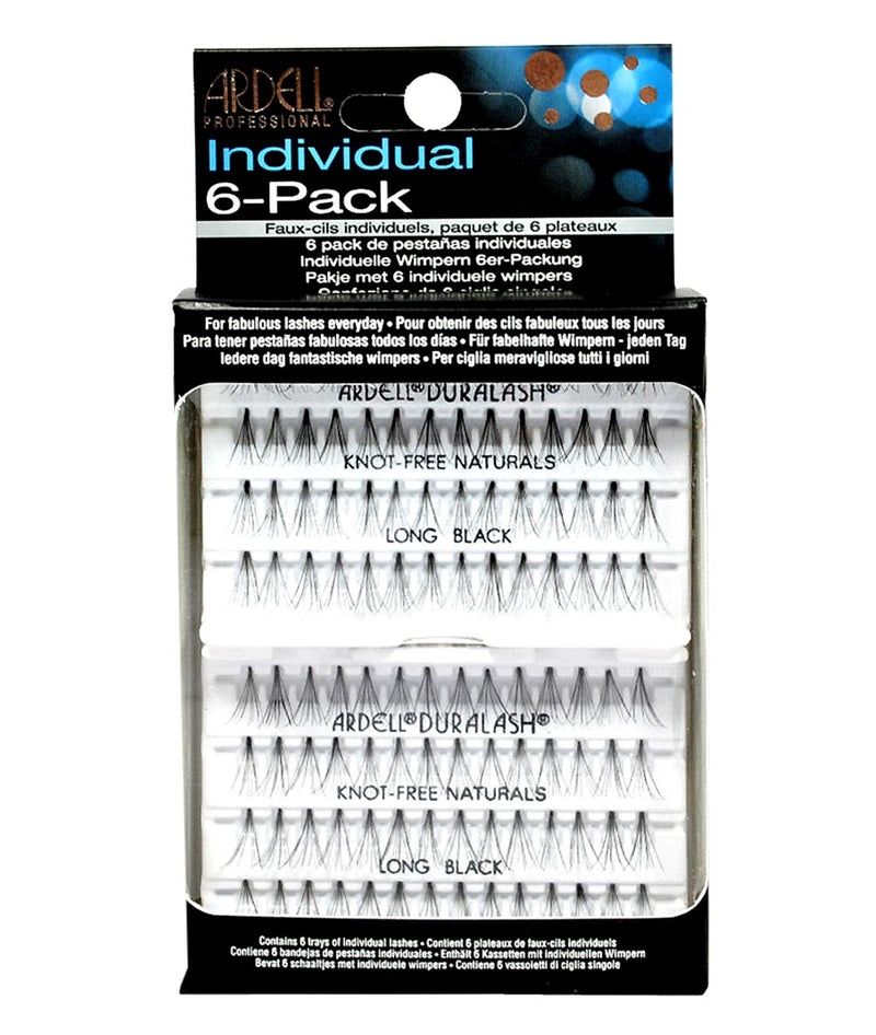Ardell Individual 6-Pack Knot-Free Naturals -Black
