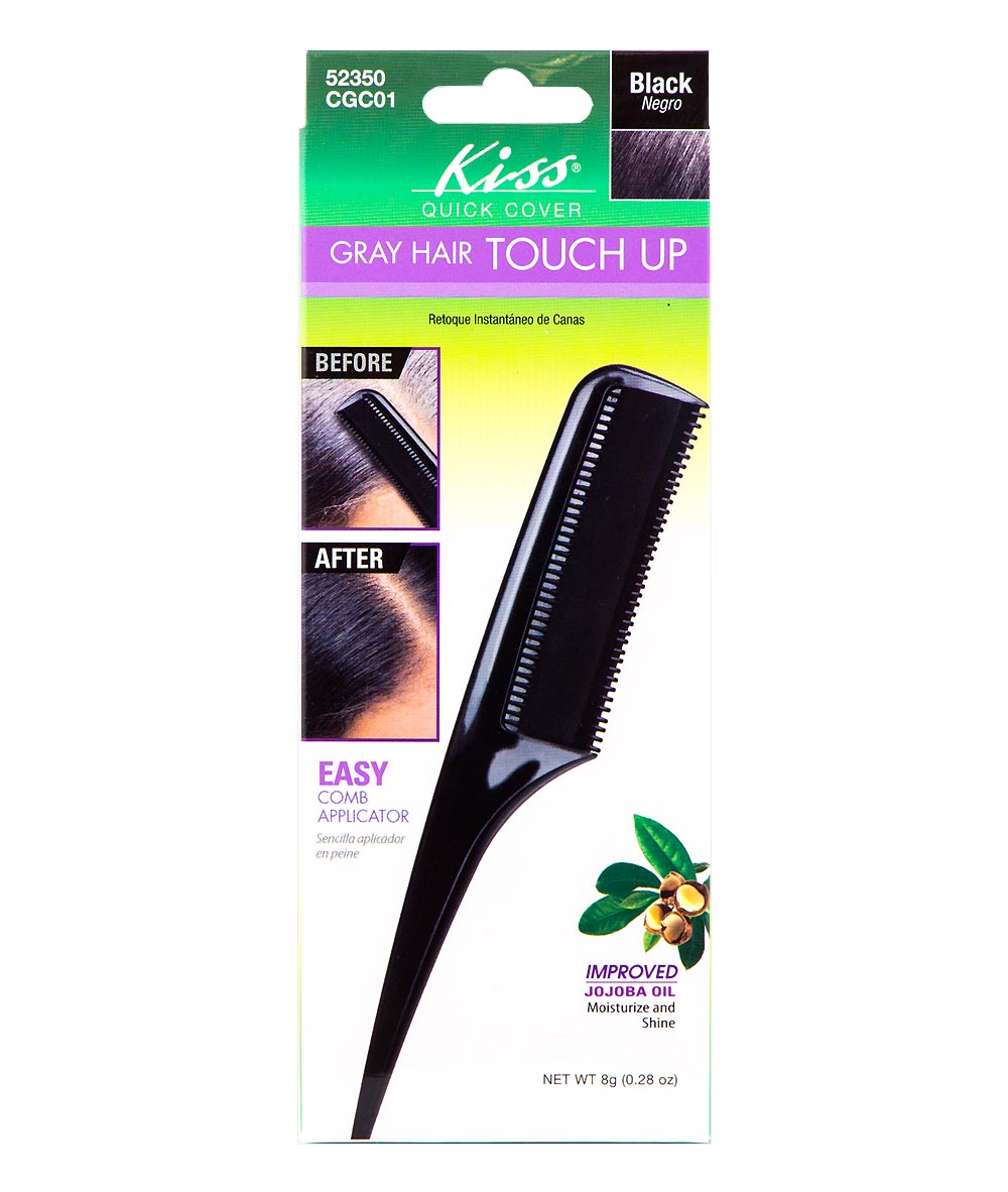 Kiss Quick Cover Gray Hair Touch Up Comb Applicator 8 G #Cgc, Hair Care - Cloré Beauty