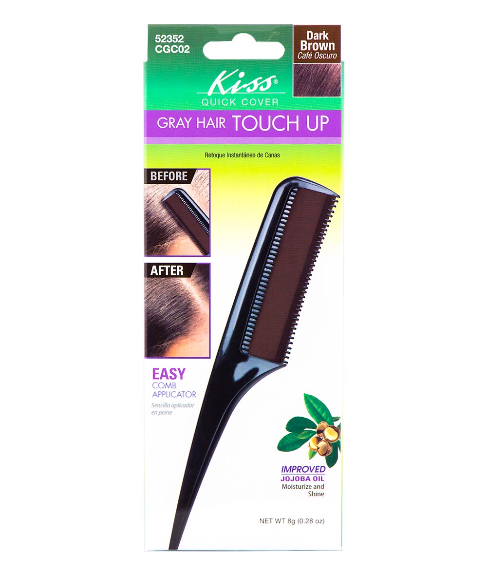 Kiss Quick Cover Gray Hair Touch Up Comb Applicator 8 G #Cgc, Hair Care - Cloré Beauty
