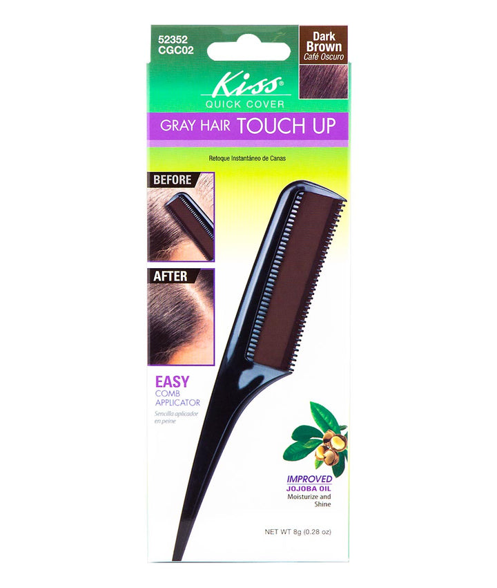 Kiss Quick Cover Gray Hair Touch Up Comb Applicator 8 G #Cgc