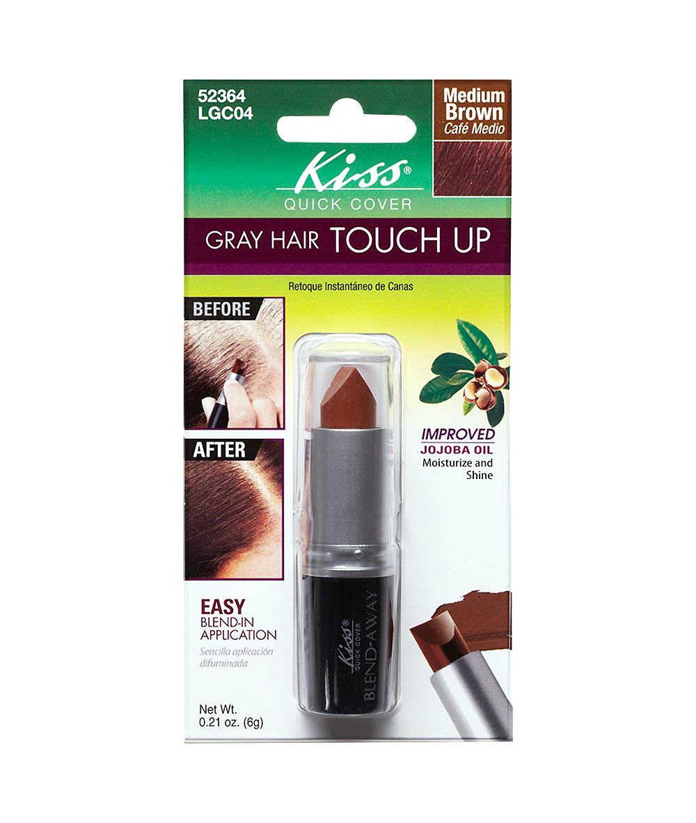 Kiss Quick Cover Gray Hair Touch Up Blend-In Applicator 6 G #Lgc, HAIR CARE - Cloré Beauty