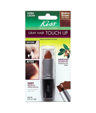 Kiss Quick Cover Gray Hair Touch Up Blend-In Applicator 6 G #Lgc