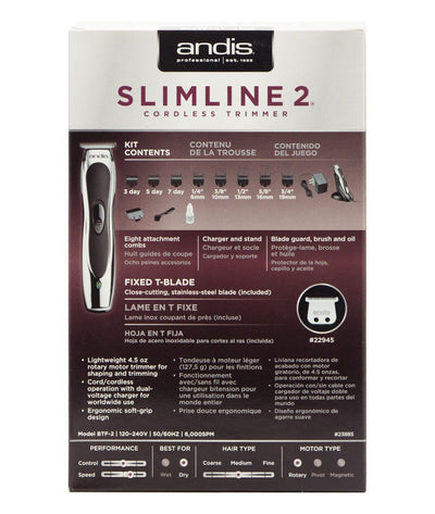 Andis Slimline 2 Cordless Trimmer #23885