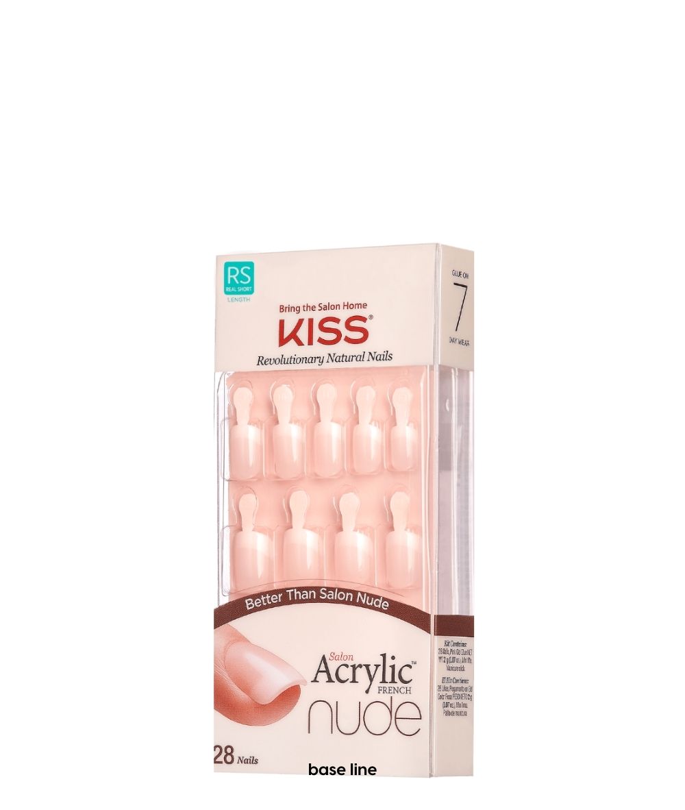 Kiss Salon Acrylic French Kit 28 Nails #Kan, COSMETICS MAKEUP - Cloré Beauty