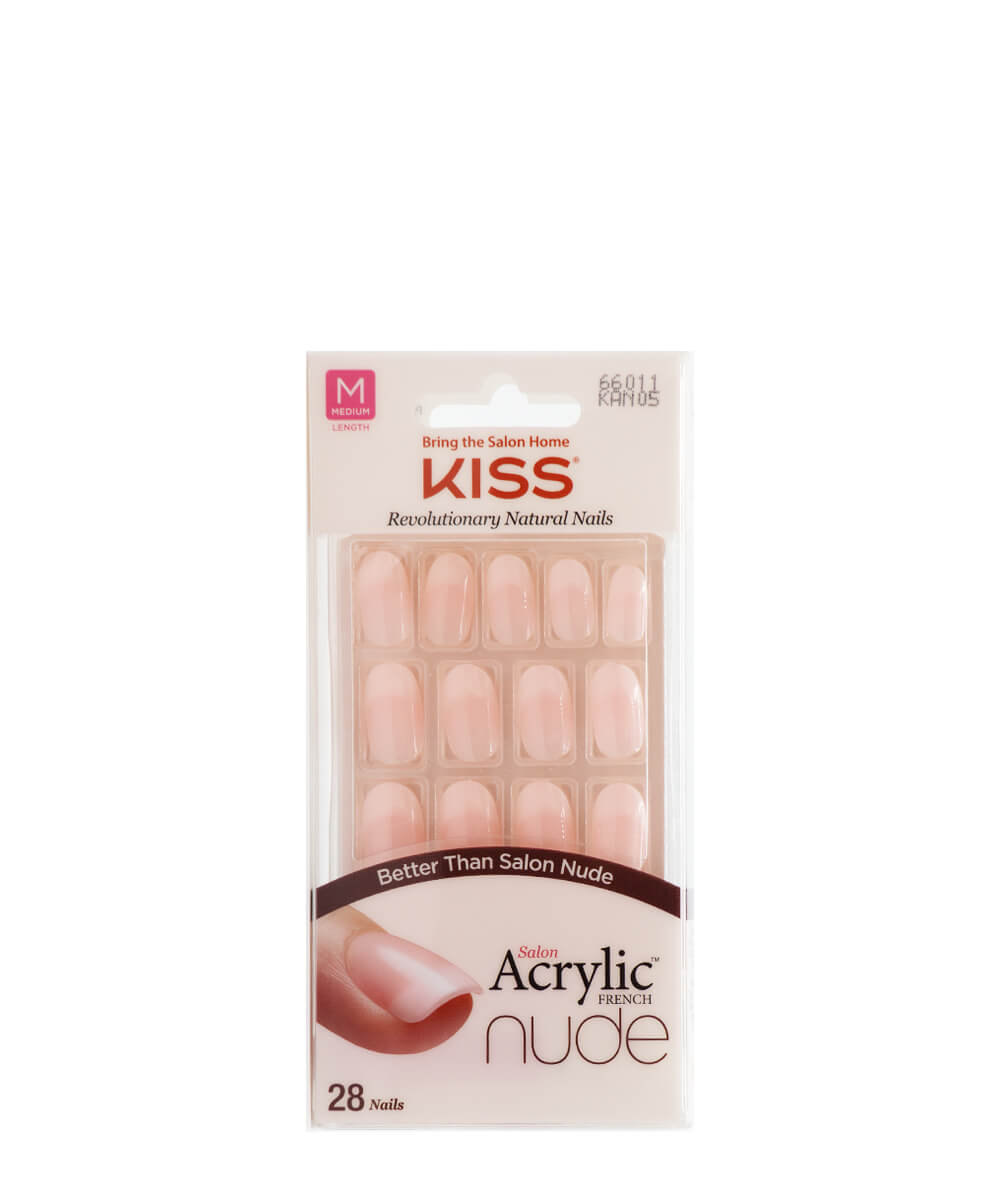 Kiss Salon Acrylic French Kit 28 Nails #Kan