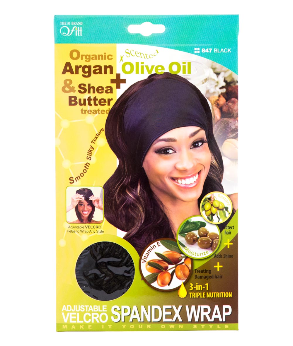 M&M Qfitt Adjustable Velcro Spandex Wrap Black #847, ACCESSORIES JEWELRY FASHION - Cloré Beauty