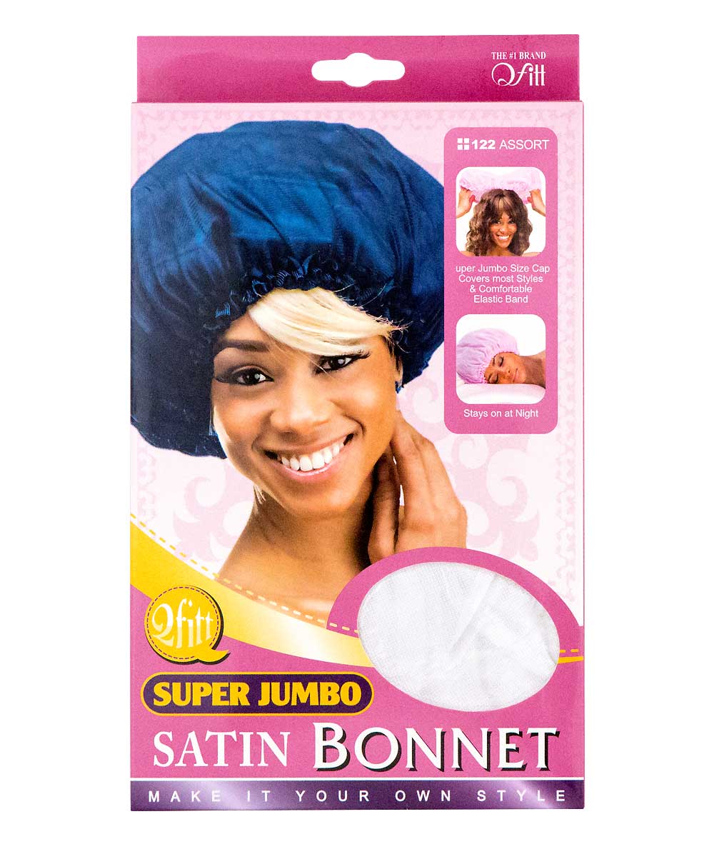 M&M Qfitt Super Jumbo Satin Bonnet Assorted, Accessory - Cloré Beauty