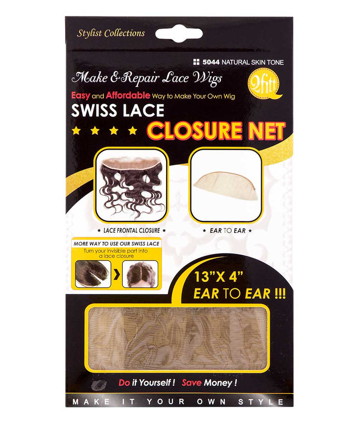 M&M Qfitt Swiss Lace Closure Net Natural Skin Tone