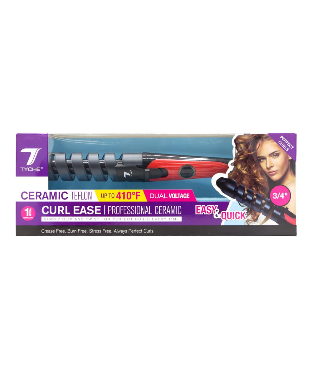 Tyche Ceramic Teflon Curl Ease Professional Ceramic [3/4 inch] #Tce-0.75, HAIR STYLING TOOLS - Cloré Beauty