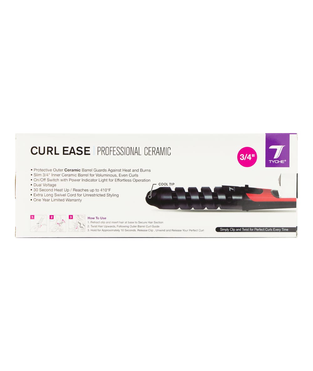 Tyche Ceramic Teflon Curl Ease Professional Ceramic [3/4 inch] #Tce-0.75, HAIR STYLING TOOLS - Cloré Beauty