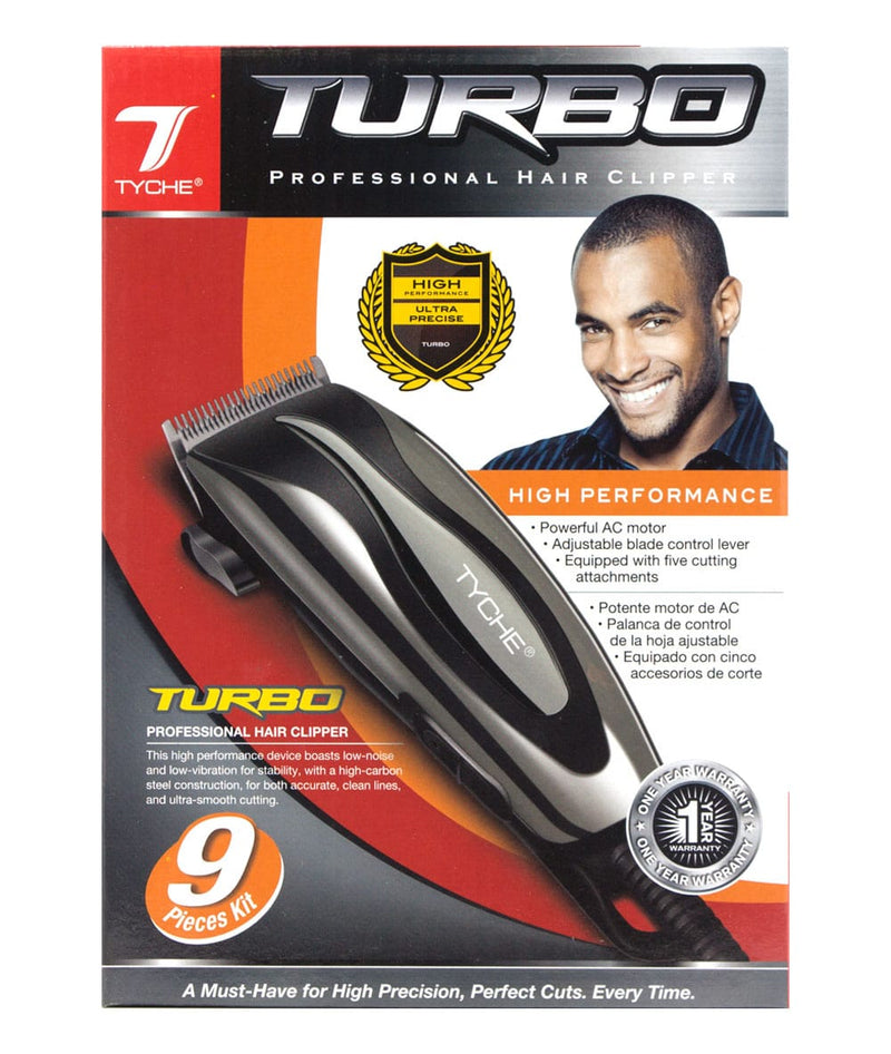 Tyche Professional Turbo Hair Clipper 9PCS Kit 