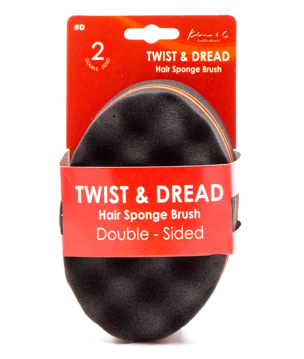 Kim & C Twist & Dread Hair Sponge Brush Double-Sided