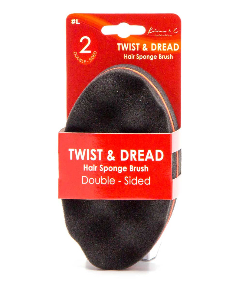 Kim & C Twist & Dread Hair Sponge Brush Double-Sided