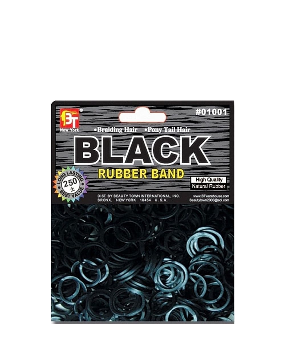 Beauty Town Rubber Band 250PCS #01001 [Black], Hair Tools - Cloré Beauty