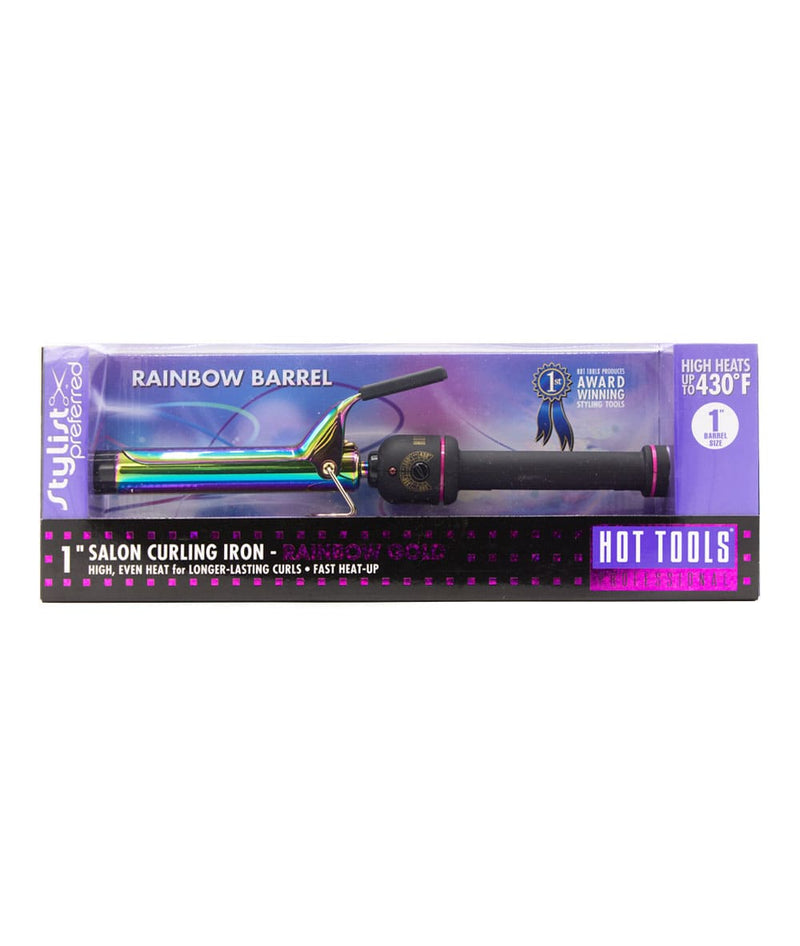 Hot Tools Salon Curling Iron/Wand Rainbow Gold [1In] 