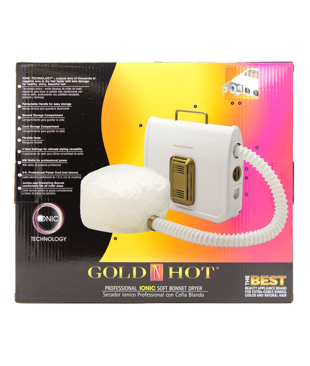 Gold N Hot Professional Ionic Soft Bonnet Dryer #Gh3985, HAIR STYLING TOOLS - Cloré Beauty
