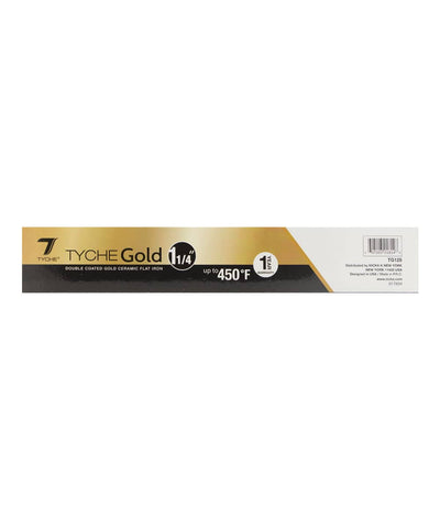 Tyche Gold Double Coated Gold Ceramic Flat Iron [1 1/4"] #Tg125