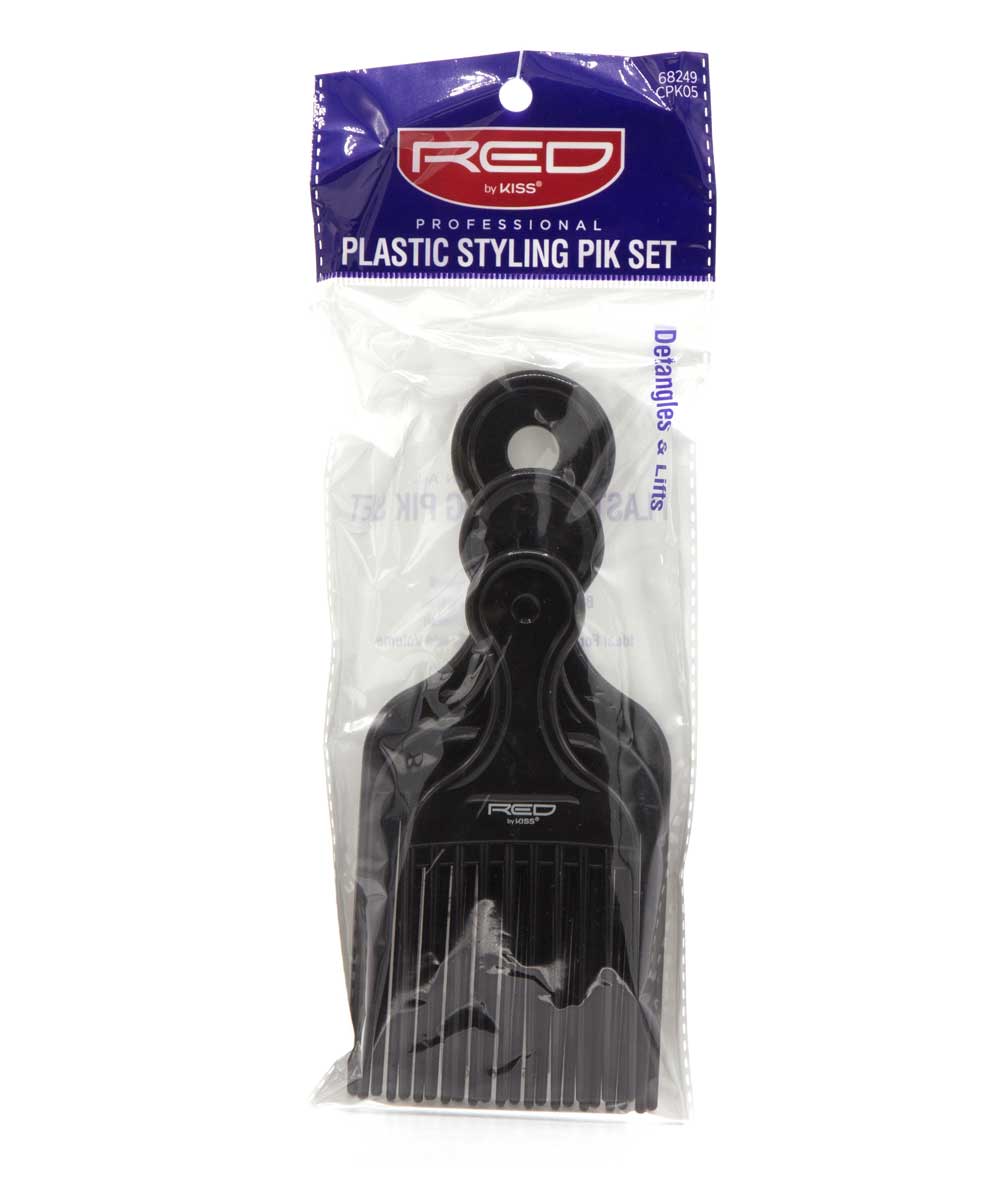 Red By Kiss Professional Plastic Styling Pik Set #Cpk05, HAIR STYLING TOOLS - Cloré Beauty