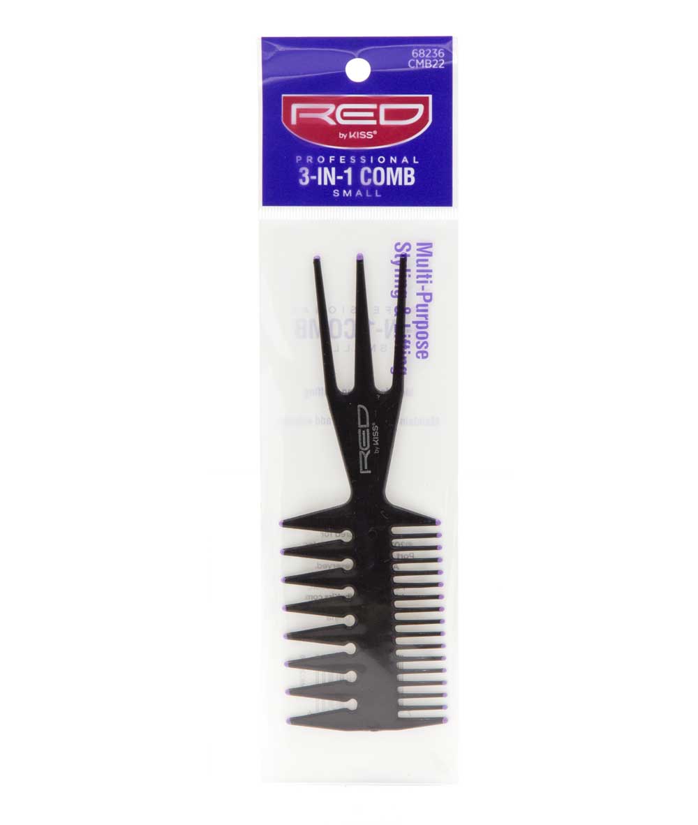 Red By Kiss Professional 3-In-1 Comb #Hm58 [Small], Hair Tools - Cloré Beauty