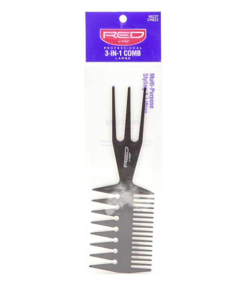 Red By Kiss Professional 3-In-1 Comb 