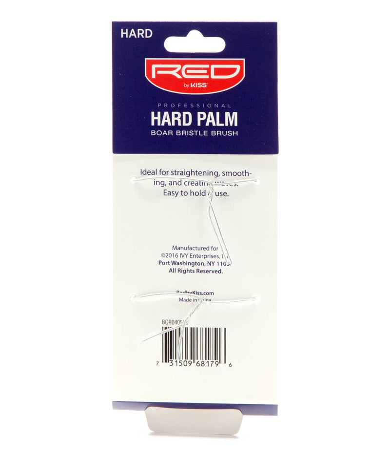 Red By Kiss Professional Hard Palm Boar Bristle Brush Superior Handling 