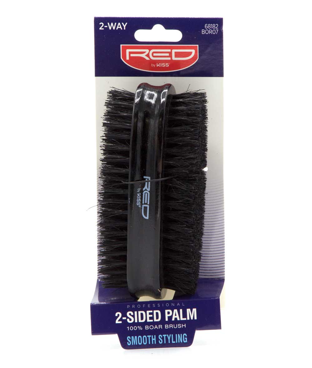 Red By Kiss Professional 2-Sided Palm 100% Boar Brush Smooth Styling #Bor07, Hair Tools - Cloré Beauty