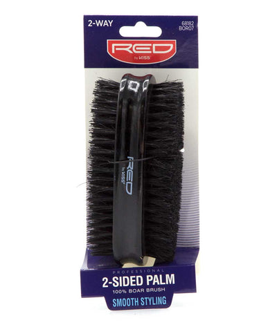 Red By Kiss Professional 2-Sided Palm 100% Boar Brush Smooth Styling #Bor07