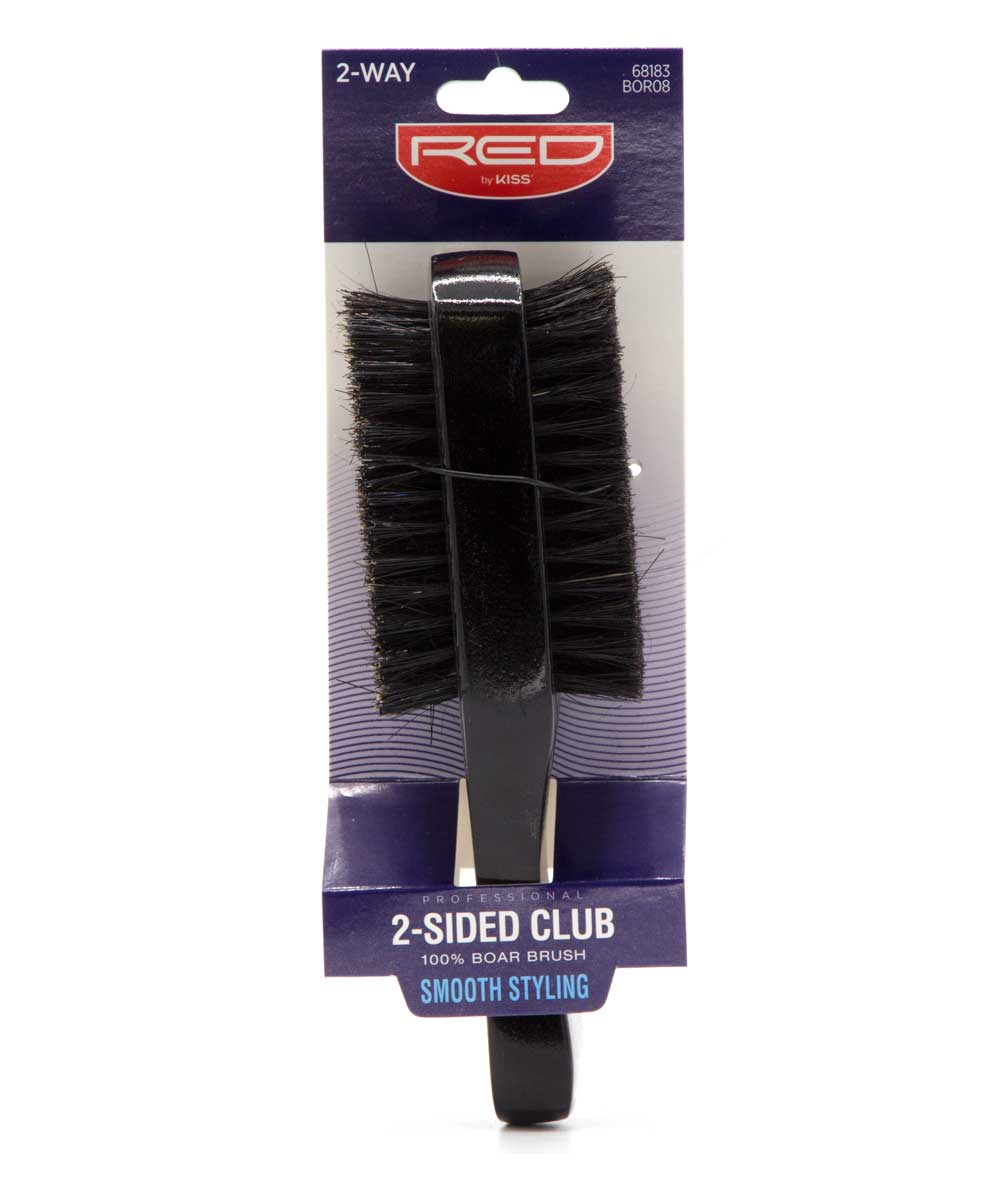 Red By Kiss Professional 2-Sided Club 100% Boar Brush Smooth Styling #Bor08, Hair Tools - Cloré Beauty