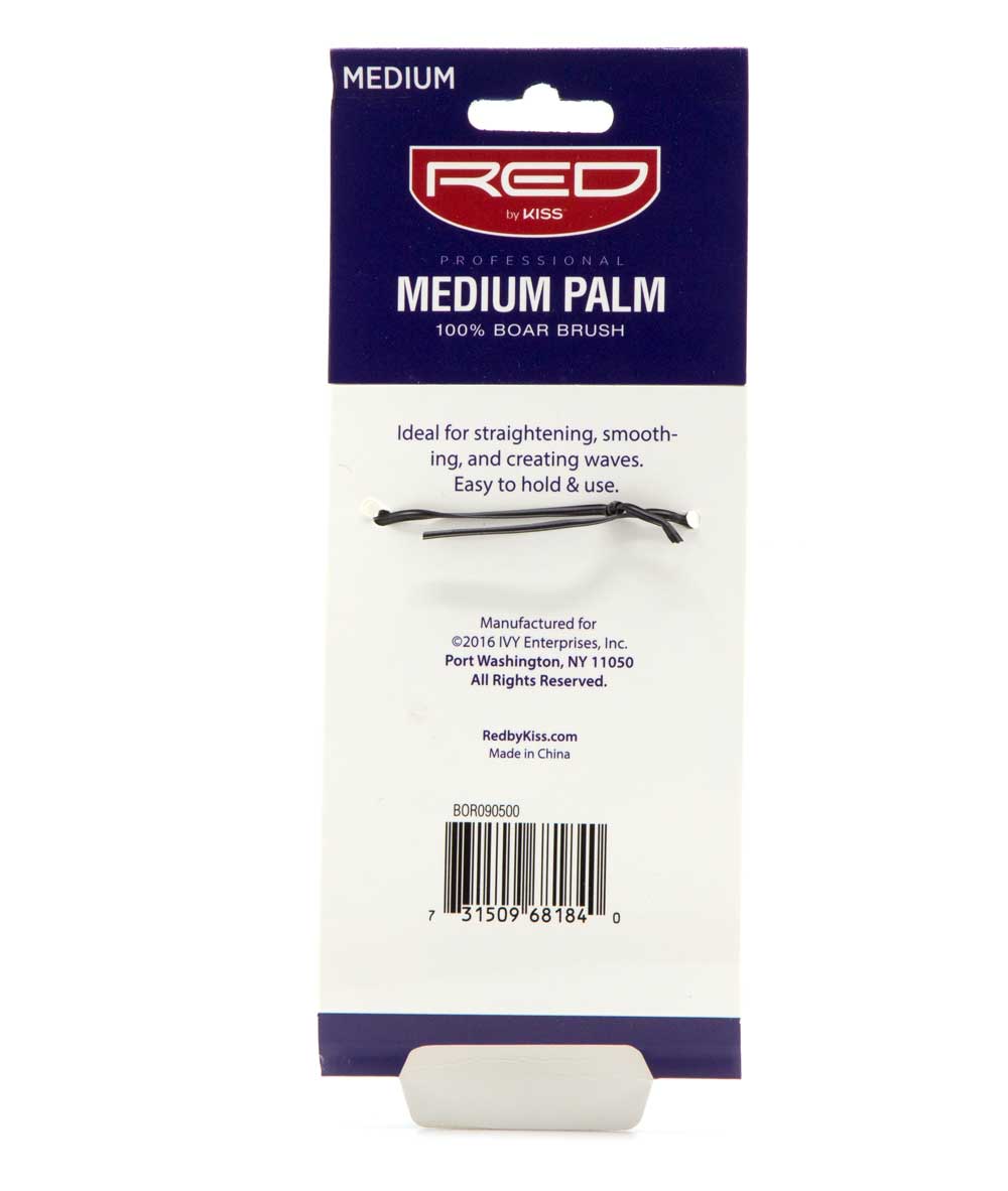Red By Kiss Professional Medium Palm 100% Boar Brush Superior Handling #Bor09, Hair Tools - Cloré Beauty