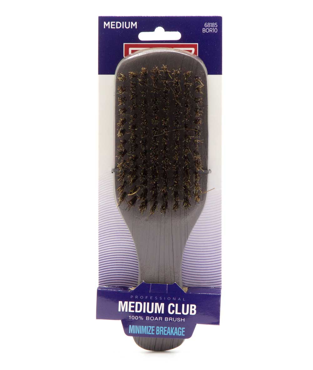 Red By Kiss Professional Medium Club 100% Boar Brush Minimize Breakage #Bor10, Hair Tools - Cloré Beauty