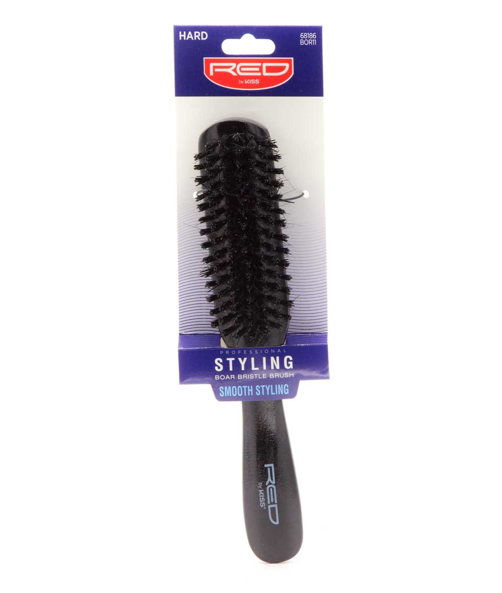 Red By Kiss Professional Styling Boar Bristle Brush Smooth Styling #Bor11, HAIR STYLING TOOLS - Cloré Beauty