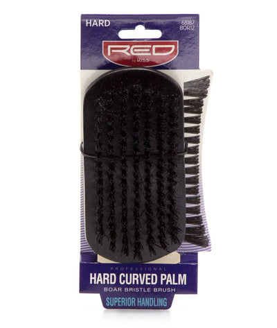 Red By Kiss Professional Hard Curved Palm Boar Bristle Brush Superior Handling #Bor12