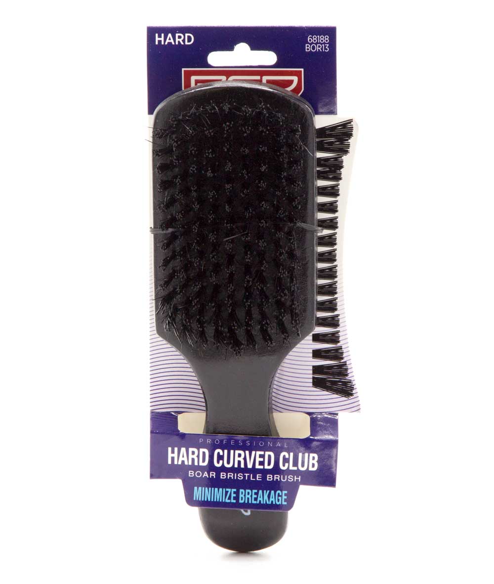 Red By Kiss Professional Hard Curved Club Boar Bristle Brush Minimize Breakage #Bor13, Hair Tools - Cloré Beauty